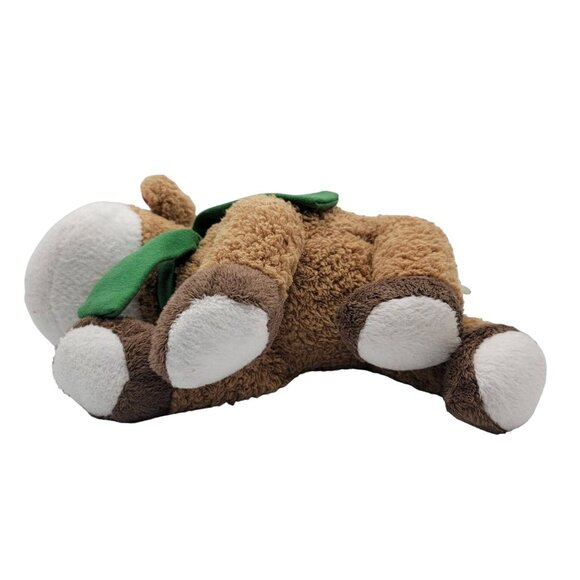 Carter's Christmas Reindeer Plush Brown 9" Antlers Green Scarf Red Ears Floppy - Picture 8 of 11